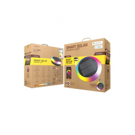 Lampara de luz solar muvit io wireless mesh + sensor de movimiento