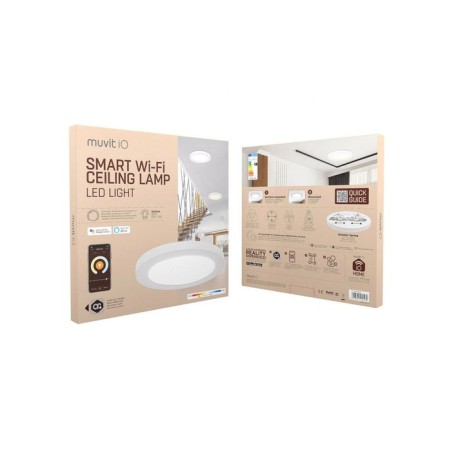 Lampara techo muvit io wifi 30w blanco