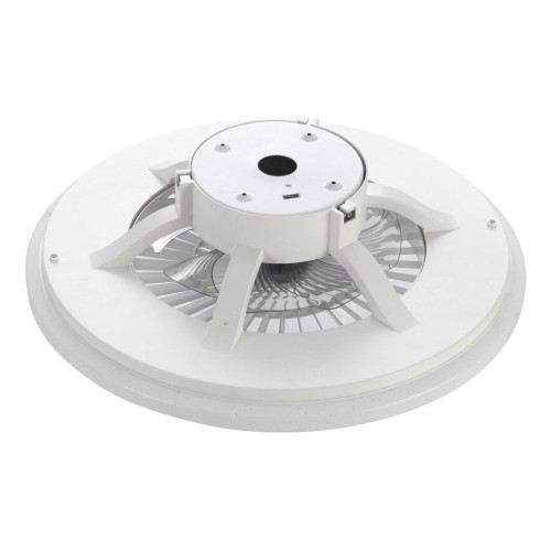 Lampara techo muvit io wifi 40w blanco + ventilador 20w