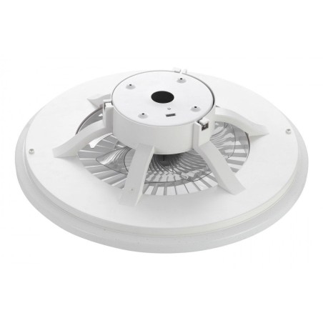 Lampara techo muvit io wifi 40w blanco + ventilador 20w