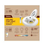 Lampara techo muvit io wifi 40w blanco + ventilador 20w