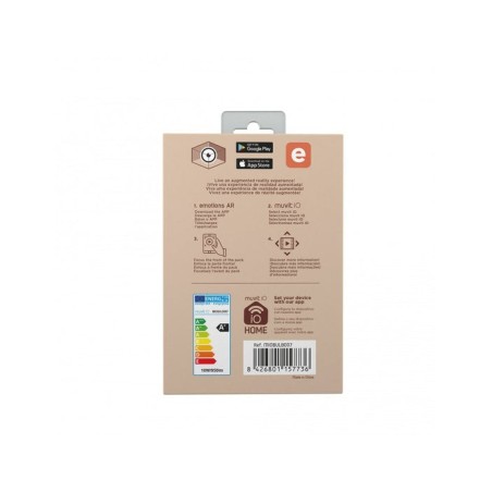 Bombilla muvit io globo e27 10w rgb