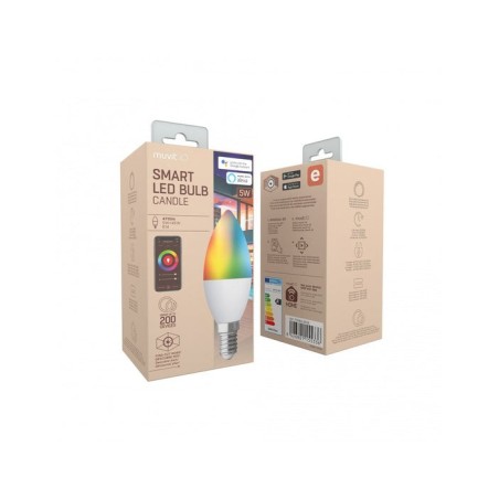 Bombilla muvit io globo e14 5w rgb
