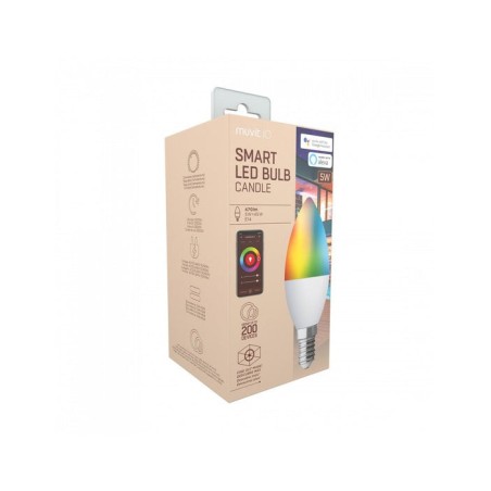 Bombilla muvit io globo e14 5w rgb