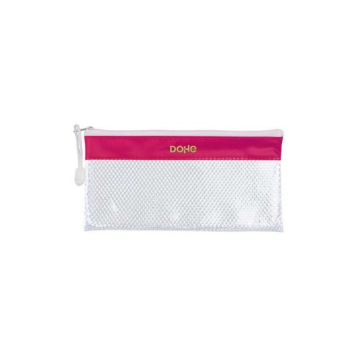 Dohe bolsa apaisada tamaño 22x11cm - fabricada en pvc - resistente al agua - ideal para viajes - cierre de cremallera -
