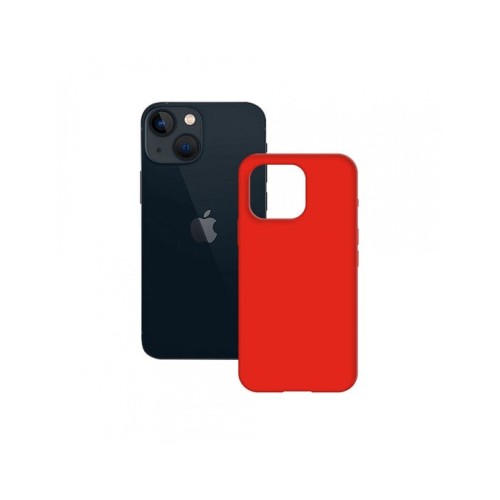 Funda ksix trasera semi rígida  iphone 14 roja
