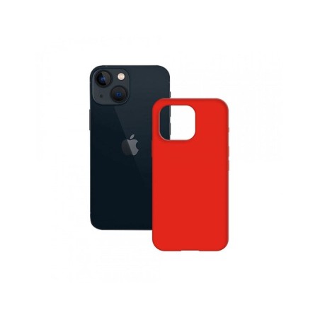Funda ksix trasera semi rígida  iphone 14 roja