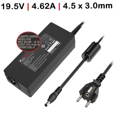 Cargador para ordenador dell optiplex 7040m 19.5v 4.62a 4.5x3.0mm