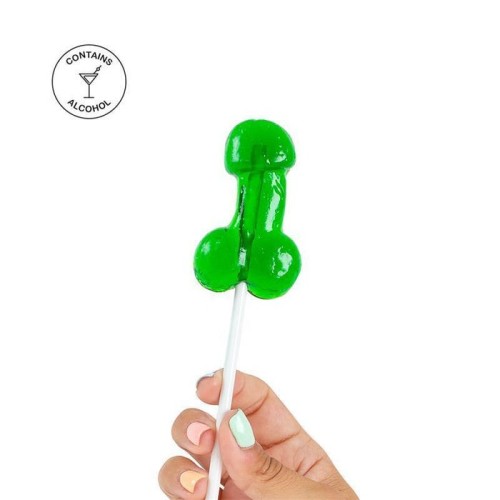 Piruleta de pene sabor mojito con alcohol