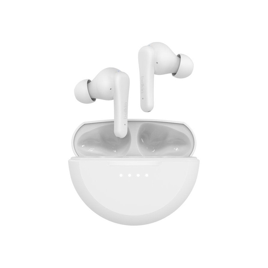 Auricular intrauditivo bluetooth belkin auc012btwh true wireless soundform rythm blanco