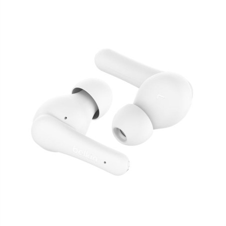 Auricular intrauditivo bluetooth belkin auc012btwh true wireless soundform rythm blanco
