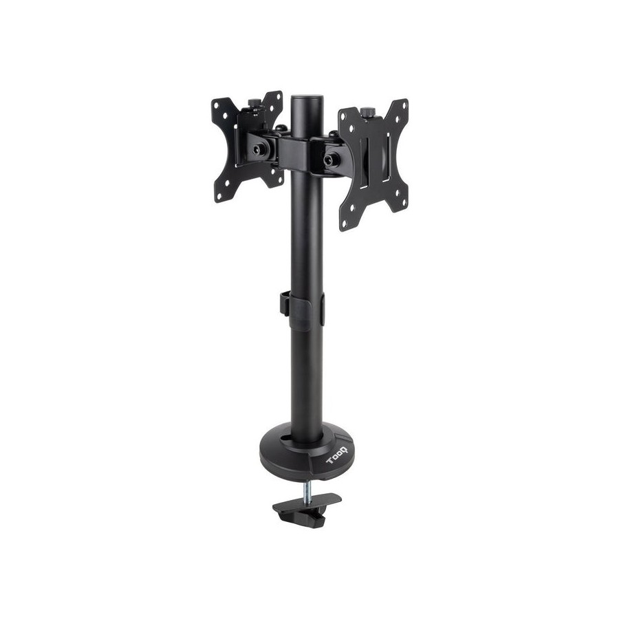 Soporte mesa 2 pantallas gira incli 17-32 negro
