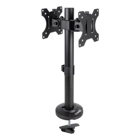 Soporte mesa 2 pantallas gira incli 17-32 negro