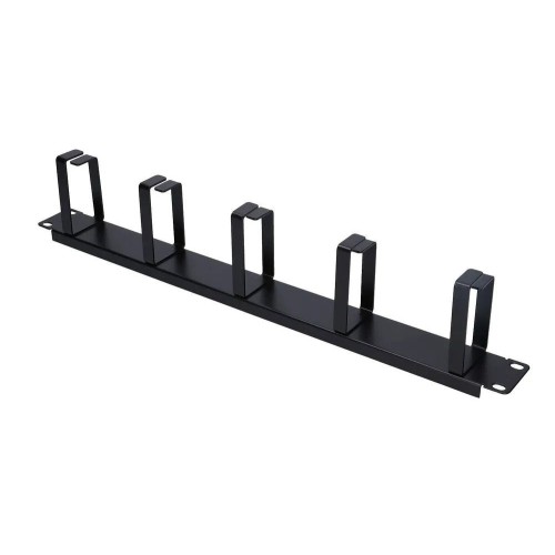 Extralink organizador de cable 1u, negro