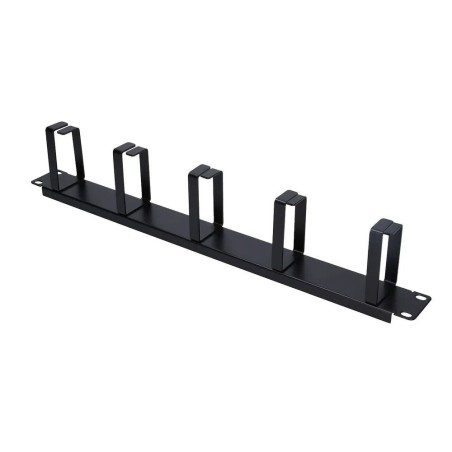 Extralink organizador de cable 1u, negro