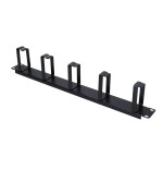 Extralink organizador de cable 1u, negro
