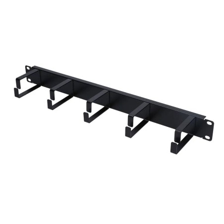 Extralink organizador de cable 1u, negro