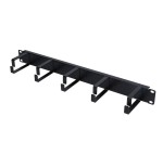 Extralink organizador de cable 1u, negro