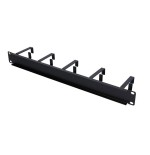 Extralink organizador de cable 1u, negro