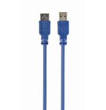 Gembird cable usb 3.0  a/a ( alargo) 1.80m m/h azul ccp-usb3-amaf-6