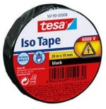 Tesa cinta aislante 19mm x 20m - fabricada en pvc - para reparar, aislar y agrupar todo tipo de cables electricos -