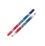 Carioca bicolor pack de 12 rotuladores - dos colores por rotulador - tinta superlavable - punta conica para doble trato