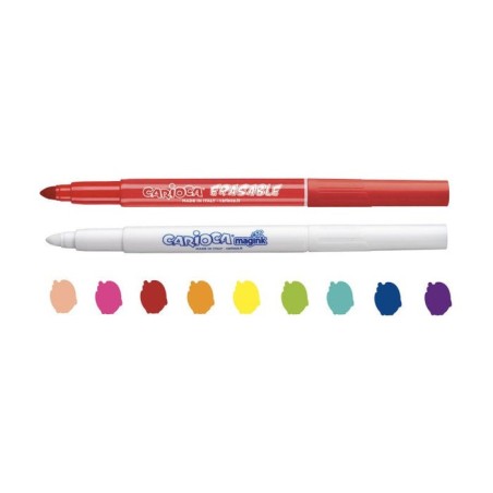 Carioca magic markers pack de 10 rotuladores magicos erasable - tinta magica cambia de color - incluye rotulador magink