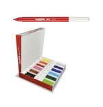 Carioca joy school box pack de 288 rotuladores - tinta superlavable - punta fina 2.8mm - bloqueada y con tapa ventilada