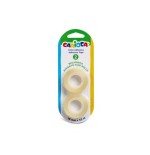 Carioca blister pack de 2 cintas adhesivas transparentes - no amarillea con el tiempo - ideal para papel y carton -