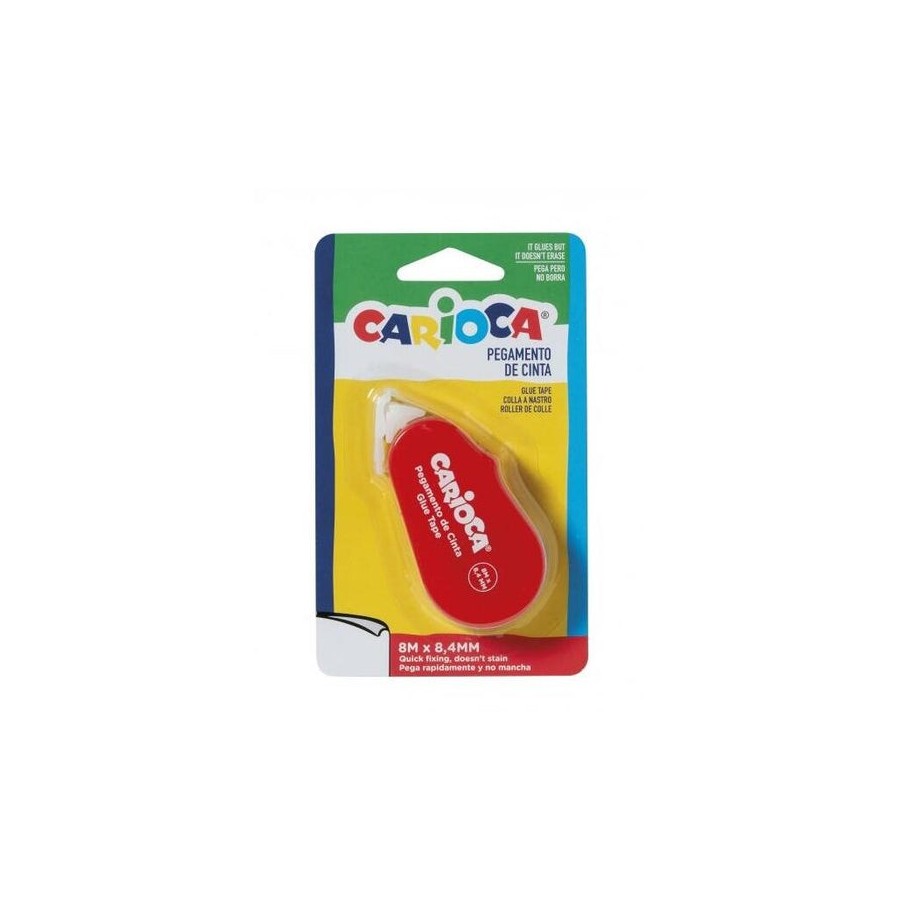 Carioca glue tape cinta adhesiva - precisa y rapida - ideal para todo tipo de papel - varios