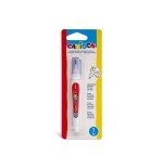 Carioca corrector pen boligrafo corrector - punta de metal resistente y precisa - apto para todo tipo de papel - secado