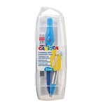Carioca pack de bolsillo compass 0.5mm + recarga - compas ajustable con portaminas - kit de carga mina hb 0.5 -