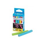 Carioca pack de 10 tizas estandar - sin polvo - colores brillantes - lavables - faciles de borrar - varios