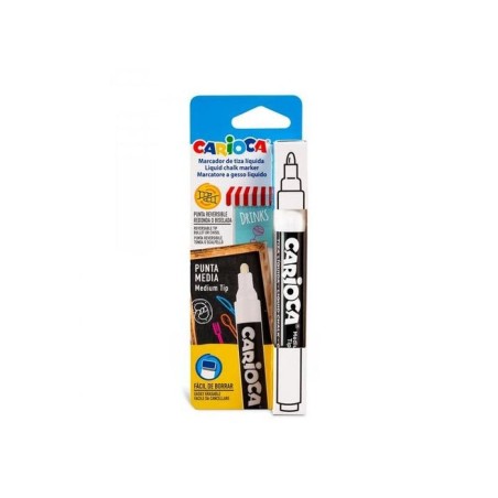 Carioca tiza liquida - a base de agua - punta reversible - colores brillantes - resistentes a la luz - faciles de