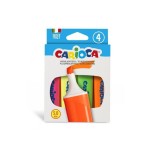 Carioca memolight pack de 4 subrayadores - punta biselada de 5mm - colores brillantes y lavables - tinta a base de agua