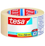 Tesa standard cinta de pintor 50mm x 50m - fabricada en papel - libre de disolventes - no deja residuos
