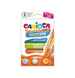 Carioca temperello neon pack de 6 temperas solidas - colores brillantes y lavables - gran cobertura - faciles de