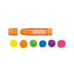 Carioca temperello neon pack de 6 temperas solidas - colores brillantes y lavables - gran cobertura - faciles de
