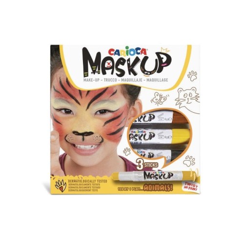 Carioca colori pelle pack de 3 colores para la piel en barra - colores brillantes - lavables - base agua - incluye dos