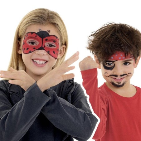 Carioca mask up pack de 3 colores para la piel en barra carnival - colores brillantes - lavables - base agua - incluye