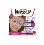Carioca mask up pack de 3 colores para la piel princess - colores brillantes - lavables - base agua - incluye dos
