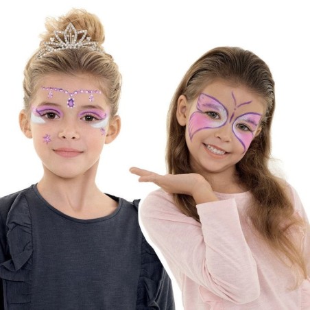 Carioca mask up pack de 3 colores para la piel princess - colores brillantes - lavables - base agua - incluye dos