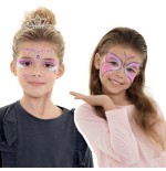 Carioca mask up pack de 3 colores para la piel princess - colores brillantes - lavables - base agua - incluye dos