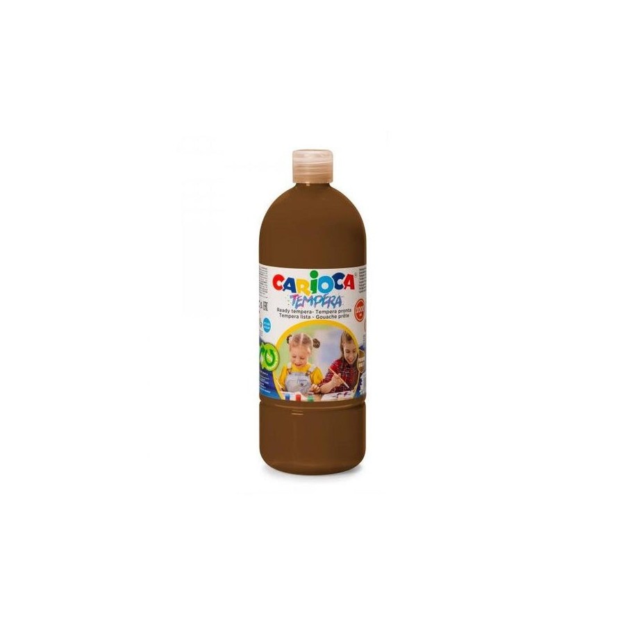 Carioca botella de tempera 1000ml - colores superlavables - faciles de mezclar - aplicable en materiales porosos - alta