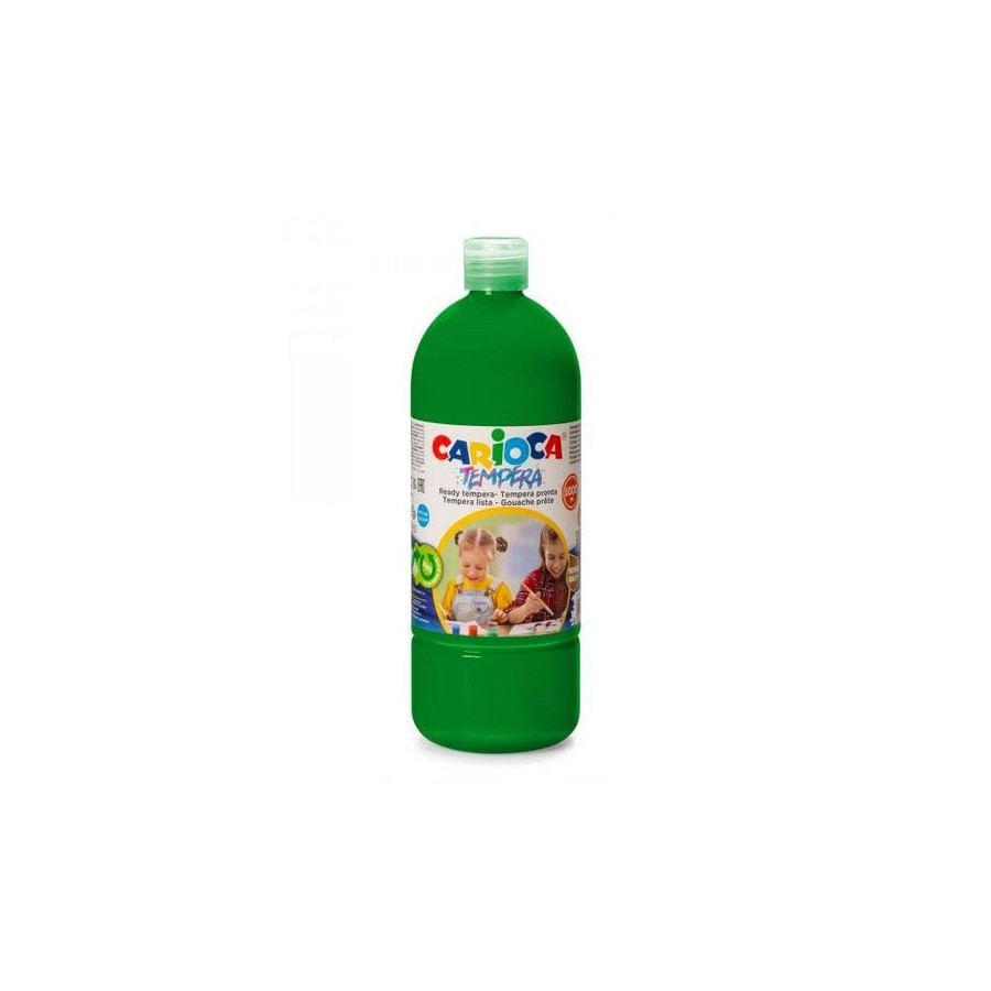 Carioca botella de tempera - 1000ml - colores superlavables - faciles de mezclar - aplicable en materiales porosos -