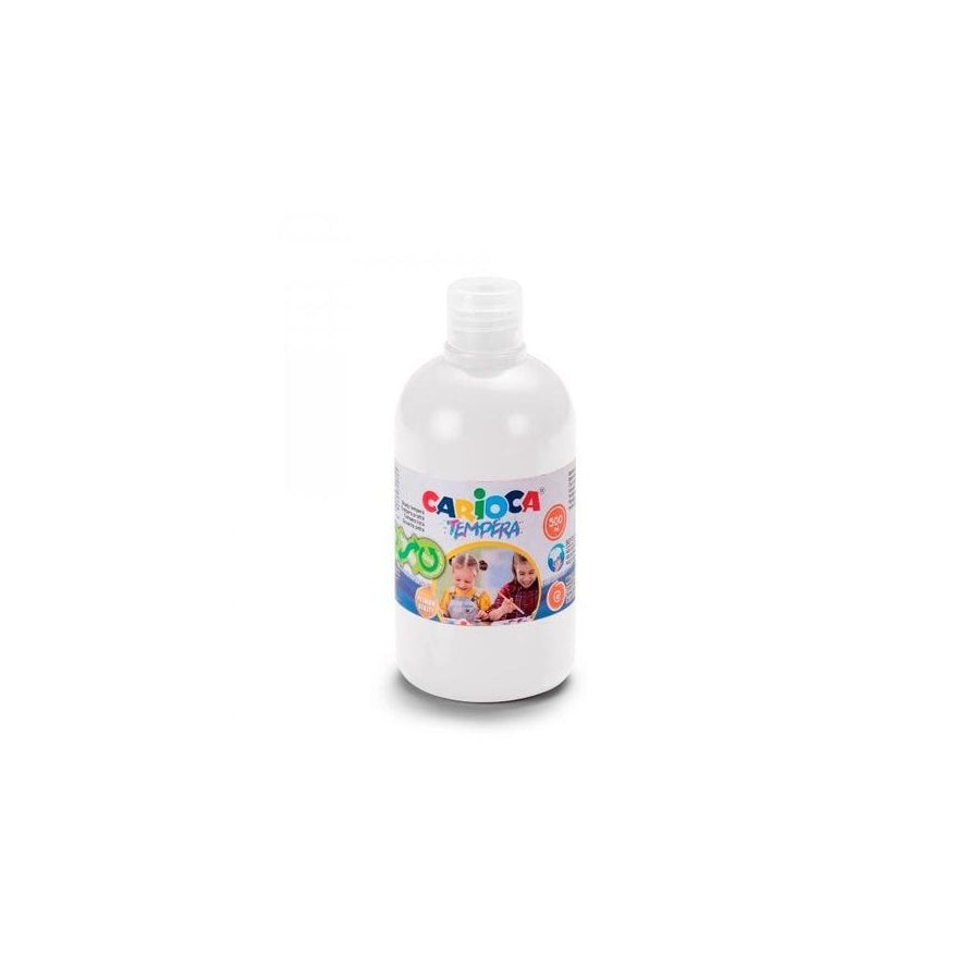 Carioca botella tempera 500ml - colores superlavables - faciles de mezclar - aplicable en materiales porosos - alta