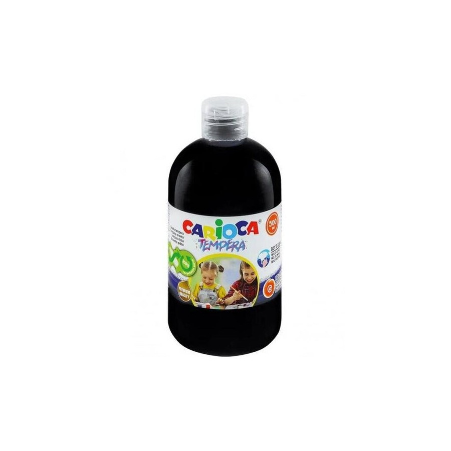 Carioca botella de tempera 500ml - colores superlavables - faciles de mezclar - aplicable en materiales porosos - alta