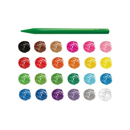 Carioca pack de 24 plasticeras extra limpias - no dejan color en las manos - duran tres veces mas - colores brillantes