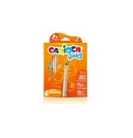 Carioca baby 1+ 3in1 pack de 6 lapices - lapiz cera y acuarela en uno - cuerpo extragrande - acuarelables - sacapuntas