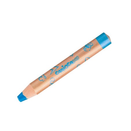 Carioca baby 1+ 3in1 pack de 6 lapices - lapiz cera y acuarela en uno - cuerpo extragrande - acuarelables - sacapuntas
